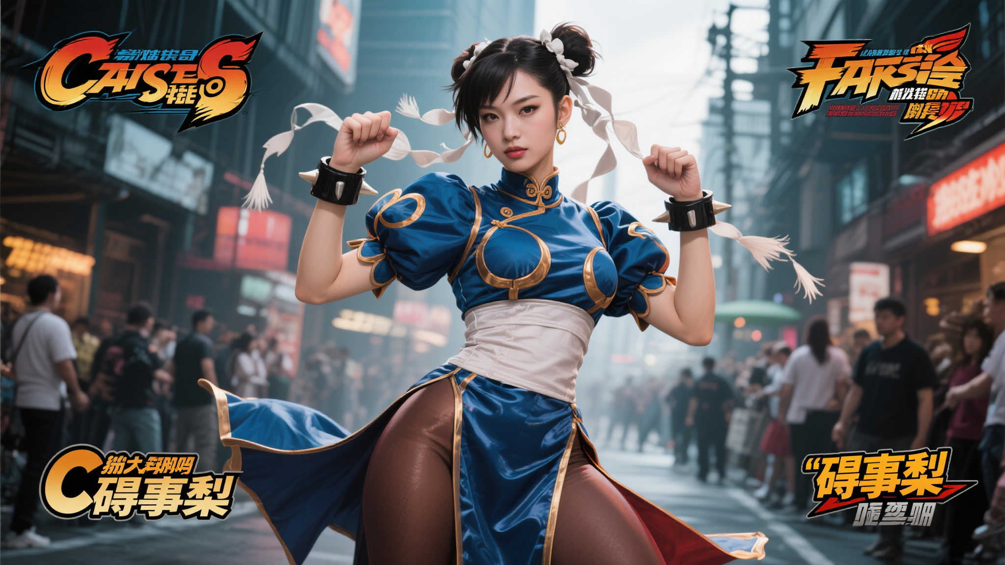 梨体模COS《街头霸王》嘉米：完美还原，吸睛养眼！